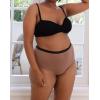 imageINNERSY Plus Size M5XL Big Curvy Woman Cotton Underwear High Waist Briefs 5PackSandy Beach