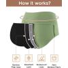 imageINNERSY Womens Bamboo Viscose Heavy Flow Period Underwear High Waisted Leakproof Panties 3 PackBlackGaryGreen
