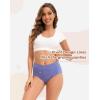 imageINNERSY Womens Cotton Underwear High Waisted Panties Full Coverage Ladies Briefs 3PackMacaron