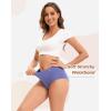 imageINNERSY Womens Cotton Underwear High Waisted Panties Full Coverage Ladies Briefs 3PackMacaron