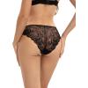 imageINNERSY Womens Lace Cheeky Bikini Underwear Soft Breathable Hipster Panties 3PackArctic Twilight