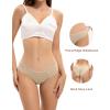 imageINNERSY Womens Lace Cheeky Bikini Underwear Soft Breathable Hipster Panties 3PackChestnut Blush