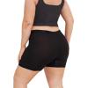 imageINNERSY Womens Modal Plus Size 5quot Boxer Underwear Anti Chafing Boyshorts Panties 2PackBlackWine