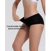 imageINNERSY Womens Period Underwear Hipster Teens Mesh Panties for Postpartum Menstrual 3PackBlack