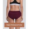 imageINNERSY Womens Period Underwear Hipster Teens Mesh Panties for Postpartum Menstrual 3PackBlue Night