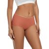 imageINNERSY Womens Seamless No Show Underwear Quick Dry Panties Nylon Briefs 3PackCaramel Cream