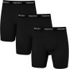 imageINNERSY Mens 88quot Long Leg Mesh Breathable Boxer Briefs Anti Chafing Underwear 3 PackBlack