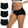 imageINNERSY Womens Seamless No Show Underwear High Waist Panties Invisible Light Underwear 3PackBlack