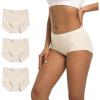 imageINNERSY Womens Seamless No Show Underwear High Waist Panties Invisible Light Underwear 3PackLight Nude