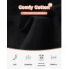 imageINNERSY Girls Underwear Cotton Breathable Hipster Briefs Girls Panties 6 PackBlack