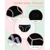 imageINNERSY Girls Underwear Cotton Breathable Hipster Briefs Girls Panties 6 PackBlack