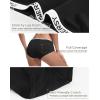 imageINNERSY Womens Bamboo Viscose Hipster Panties Breathable Silky Underwear 3PackBlack