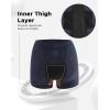 imageINNERSY Womens Heavy Flow Period Boyshorts Underwear High Waisted Menstrual Panties Hold 4 TamponsDark Blue