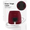 imageINNERSY Womens Heavy Flow Period Boyshorts Underwear High Waisted Menstrual Panties Hold 4 TamponsDark Red