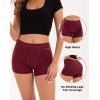 imageINNERSY Womens Heavy Flow Period Boyshorts Underwear High Waisted Menstrual Panties Hold 4 TamponsDark Red