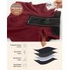 imageINNERSY Womens Heavy Flow Period Boyshorts Underwear High Waisted Menstrual Panties Hold 4 TamponsDark Red