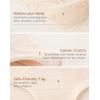 imageINNERSY Womens Lace Thongs Half See Through T Back Low Rise Hipster Panties 6PackBright