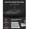 imageINNERSY Womens Period Underwear Heavy Flow Bamboo Viscose Hold 4 Tampons Leakproof Panties 3PackBlack