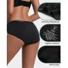 imageINNERSY Womens Period Underwear Heavy Flow Bamboo Viscose Hold 4 Tampons Leakproof Panties 3PackBlack