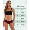 imageINNERSY Womens Period Underwear Heavy Flow Bamboo Viscose Hold 4 Tampons Leakproof Panties 3PackBlackGreyRed