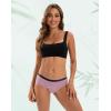 imageINNERSY Womens Period Underwear Heavy Flow Bamboo Viscose Hold 4 Tampons Leakproof Panties 3PackPurpleBlueBrown