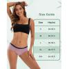 imageINNERSY Womens Period Underwear Heavy Flow Bamboo Viscose Hold 4 Tampons Leakproof Panties 3PackPurpleBlueBrown