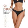 imageINNERSY Womens Seamless Underwear Nylon Sexy Thongs No Show Womens Panties 5 PackBlackBeige