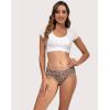 imageINNERSY Womens Underwear Cotton Hipster Panties Regular ampamp Plus Size 6PackLeopard Print