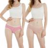 imageINNERSY Womens Underwear Cotton Hipster Panties Regular ampamp Plus Size 6PackSolid Colors and Stripes