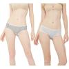 imageINNERSY Womens Underwear Cotton Hipster Panties Regular ampamp Plus Size 6PackSolid Colors and Stripes