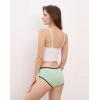 imageINNERSY Womens Underwear Cotton Hipster Panties Regular ampamp Plus Size 6PackSpun Sugar