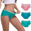 imageINNERSY Womens Bamboo Viscose Hipster Panties Breathable Silky Underwear 3PackBright