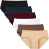 imageINNERSY Womens Underwear Cotton Hipster Panties Regular ampamp Plus Size 6PackAfterglow
