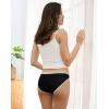 imageINNERSY Womens Maternity Underwear Cotton Plus Size Pregnancy Postpartum Panties 5 Pack5 Black With Grey Waistband