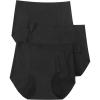 imageINNERSY Girls Seamless Period Underwear for Teens Light Protection Panties 3PackSolid Black