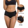 imageINNERSY Period Underwear for Women Seamless Quick Dry Menstrual Panties 3PackSolid Black