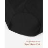 imageINNERSY Period Underwear for Women Seamless Quick Dry Menstrual Panties 3PackSolid Black
