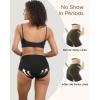 imageINNERSY Period Underwear for Women Seamless Quick Dry Menstrual Panties 3PackSolid Black