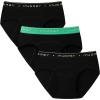 imageINNERSY Teen Girls Period Panties Age 816 Cotton Menstrual Hipster Underwear 3PackGolden Black