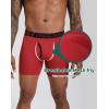 imageINNERSY Mens Quick Dry Boxer Briefs Moisture Wicking Underwear for TravelampampWorkout 3PackBlackGreyRed
