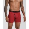 imageINNERSY Mens Quick Dry Boxer Briefs Moisture Wicking Underwear for TravelampampWorkout 3PackBlackGreyRed