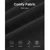 imageINNERSY Mens Cotton Boxer Shorts Knit Boxers with Soft Stretchy Waistband 4Pack4 Black