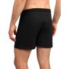 imageINNERSY Mens Cotton Boxer Shorts Knit Boxers with Soft Stretchy Waistband 4Pack4 Black