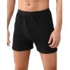 imageINNERSY Mens Cotton Boxer Shorts Knit Boxers with Soft Stretchy Waistband 4Pack4 Black