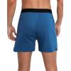 imageINNERSY Mens Cotton Boxer Shorts Knit Boxers with Soft Stretchy Waistband 4PackBlackGreyPalace BluePlacid Blue