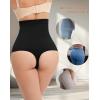 imageINNERSY Tummy Control Thong Shapewear Panties for Women High Waisted Seamless Body Shaper UnderwearPure Black