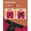 imageINNERSY Womens Period Underwear Heavy Flow Leakproof Boyshorts Menstrual PantiesDark Purple