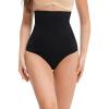 imageINNERSY Tummy Control Thong Shapewear Panties for Women High Waisted Seamless Body Shaper UnderwearPure Black