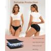 imageINNERSY Womens Bikini Period Underwear Cotton Menstrual Leakproof Panties 3PackPure Black