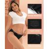 imageINNERSY Womens Bikini Period Underwear Cotton Menstrual Leakproof Panties 3PackPure Black